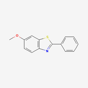molecular formula C14H11NOS B14084867 Benzothiazole, 6-methoxy-2-phenyl- CAS No. 10205-69-3