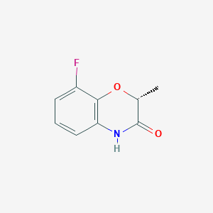 molecular formula C9H8FNO2 B1408491 (R)-8-氟-2-甲基-2H-苯并[b][1,4]噁嗪-3(4H)-酮 CAS No. 1798335-53-1