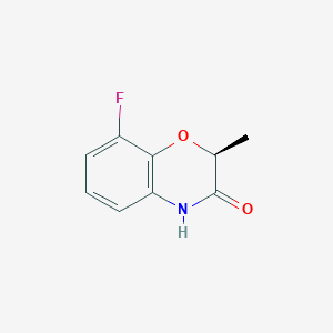 molecular formula C9H8FNO2 B1408492 (S)-8-Fluoro-2-methyl-2H-benzo[b][1,4]oxazin-3(4H)-one CAS No. 1798336-30-7