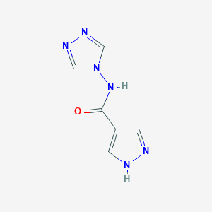 molecular formula C6H6N6O B1408493 N-(4H-1,2,4-triazol-4-yl)-1H-pyrazole-4-carboxamide CAS No. 1432053-76-3