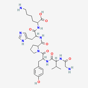 molecular formula C33H49N9O8 B14084936 H-Gly-DL-Val-DL-Tyr-DL-Pro-DL-His-DL-Lys-OH 