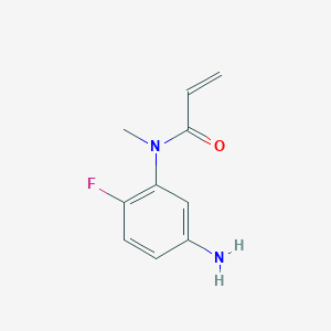 molecular formula C10H11FN2O B1408494 N-(5-Amino-2-fluorophenyl)-N-methylacrylamide CAS No. 1706432-00-9