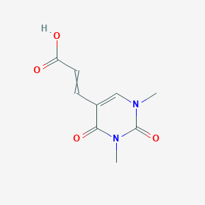 molecular formula C9H10N2O4 B14084953 3-(1,3-Dimethyl-2,4-dioxopyrimidin-5-yl)prop-2-enoic acid 