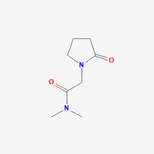 molecular formula C8H14N2O2 B14084976 N,N-Dimethyl-2-(2-oxopyrrolidin-1-yl)acetamide CAS No. 61516-77-6