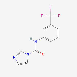 molecular formula C11H8F3N3O B14084990 N-[3-(Trifluoromethyl)phenyl]-1H-imidazole-1-carboxamide CAS No. 102422-29-7