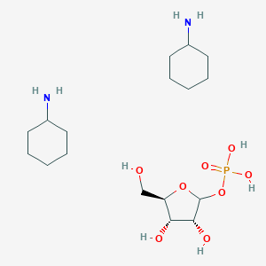 molecular formula C17H37N2O8P B014085 cyclohexanamine;[(3R,4S,5R)-3,4-dihydroxy-5-(hydroxymethyl)oxolan-2-yl] dihydrogen phosphate CAS No. 58459-37-3