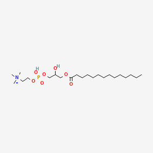 molecular formula C22H47NO7P+ B14085000 L-gamma-Myristoyl-alpha-lysolecithin 