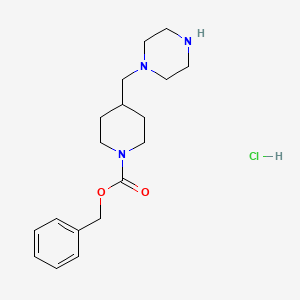 4-Piperazin-1-ylmethyl-piperidine-1-carboxylic acid benzyl ester