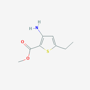 molecular formula C8H11NO2S B14085130 Methyl 3-amino-5-ethylthiophene-2-carboxylate 