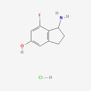 1-amino-7-fluoro-2,3-dihydro-1H-inden-5-ol hydrochloride