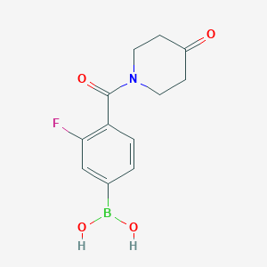 3-Fluoro-4-(4-oxopiperidine-1-carbonyl)phenylboronic acid