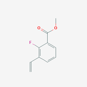 molecular formula C10H9FO2 B14085270 Methyl 3-ethenyl-2-fluorobenzoate 