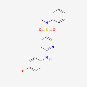 molecular formula C20H21N3O3S B14085272 N-ethyl-6-[(4-methoxyphenyl)amino]-N-phenylpyridine-3-sulfonamide 