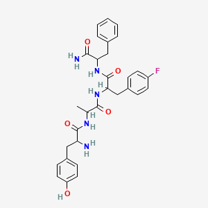 molecular formula C30H34FN5O5 B14085277 Tyrosylalanyl-4-fluorophenylalanylphenylalaninamide 