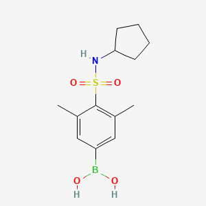 (4-(N-cyclopentylsulfamoyl)-3,5-dimethylphenyl)boronic acid
