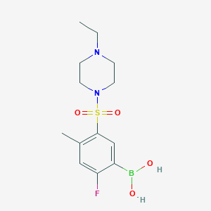 (5-((4-Ethylpiperazin-1-yl)sulfonyl)-2-fluoro-4-methylphenyl)boronic acid