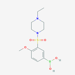 (3-((4-Ethylpiperazin-1-yl)sulfonyl)-4-methoxyphenyl)boronic acid