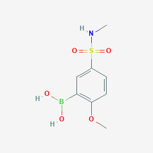 molecular formula C8H12BNO5S B1408539 (2-methoxy-5-(N-methylsulfamoyl)phenyl)boronic acid CAS No. 1704081-32-2