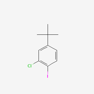 molecular formula C10H12ClI B14085412 4-(Tert-butyl)-2-chloro-1-iodobenzene 
