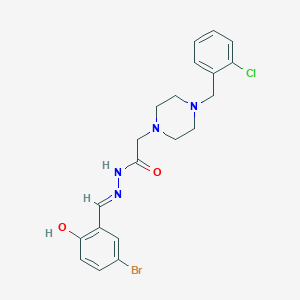 molecular formula C20H22BrClN4O2 B14085440 N'-[(E)-(5-bromo-2-hydroxyphenyl)methylidene]-2-[4-(2-chlorobenzyl)piperazin-1-yl]acetohydrazide 