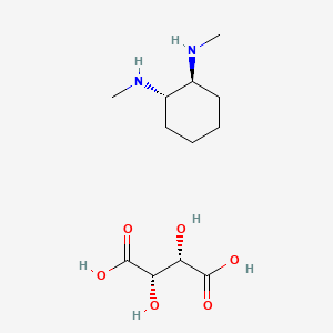 molecular formula C12H24N2O6 B14085496 (1S,2S)-N1,N2-Dimethylcyclohexane-1,2-diamine (2S,3S)-2,3-dihydroxysuccinate 