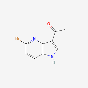 molecular formula C9H7BrN2O B14085527 3-Acetyl-5-bromo-4-azaindole 