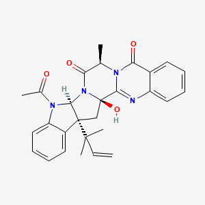molecular formula C28H28N4O4 B14085536 5-N-Acetyl-15b-hydroxyardeemin 