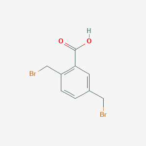 molecular formula C9H8Br2O2 B14085570 Benzoic acid, 2,5-bis(bromomethyl)- CAS No. 148692-70-0