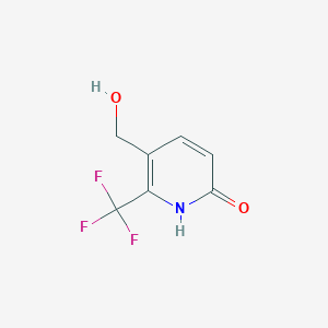 molecular formula C7H6F3NO2 B1408560 6-Hydroxy-2-(trifluoromethyl)pyridine-3-methanol CAS No. 1227602-43-8