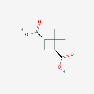 molecular formula C8H12O4 B14085629 trans-2,2-Dimethylcyclobutane-1,3-dicarboxylic acid 