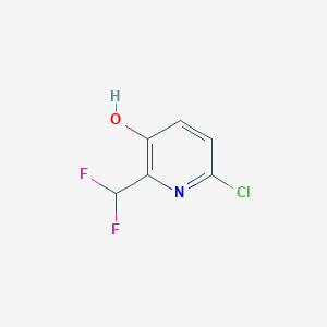 molecular formula C6H4ClF2NO B14085649 6-Chloro-2-(difluoromethyl)-3-pyridinol 