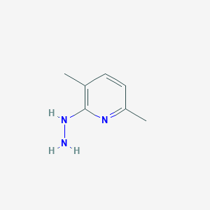 molecular formula C7H11N3 B14085665 2-Hydrazinyl-3,6-dimethylpyridine 