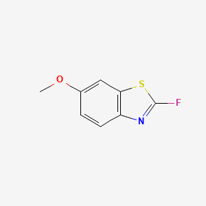 molecular formula C8H6FNOS B1408570 2-Fluoro-6-methoxybenzo[d]thiazole CAS No. 1261767-33-2