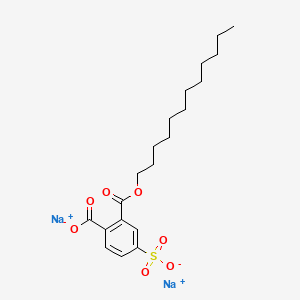 molecular formula C20H28Na2O7S B14085729 Disodium 2-dodecyl 4-sulphonatophthalate CAS No. 68003-45-2