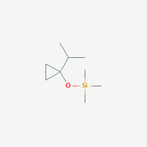 molecular formula C9H20OSi B14085812 Trimethyl{[1-(propan-2-yl)cyclopropyl]oxy}silane CAS No. 101653-02-5