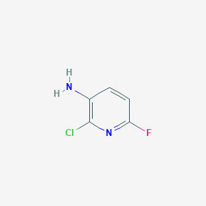 molecular formula C5H4ClFN2 B1408585 3-Amino-2-chloro-6-fluoropyridine CAS No. 1805124-30-4
