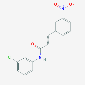 molecular formula C15H11ClN2O3 B14085885 N-(3-chlorophenyl)-3-(3-nitrophenyl)acrylamide 