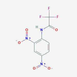 molecular formula C8H4F3N3O5 B14085915 Acetamide, N-(2,4-dinitrophenyl)-2,2,2-trifluoro- CAS No. 149623-84-7