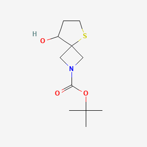 molecular formula C11H19NO3S B1408593 Tert-butyl 8-hydroxy-5-thia-2-azaspiro[3.4]octane-2-carboxylate CAS No. 1340481-89-1