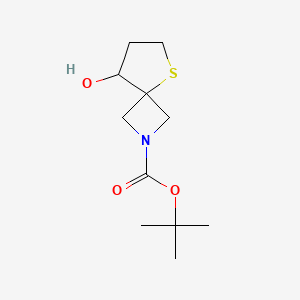 Tert-butyl 8-hydroxy-5-thia-2-azaspiro[3.4]octane-2-carboxylate