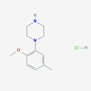 molecular formula C12H19ClN2O B1408594 1-(2-Methoxy-5-methylphenyl)piperazine hydrochloride CAS No. 189264-72-0