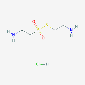 molecular formula C₄H₁₄Cl₂N₂O₂S₂ B014086 2-(2-Aminoethylsulfonylsulfanyl)ethanamine CAS No. 10027-70-0