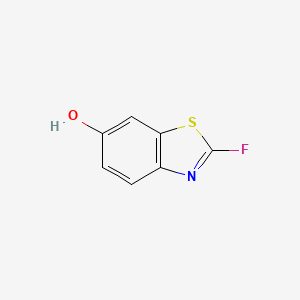 molecular formula C7H4FNOS B1408601 2-Fluorobenzo[d]thiazol-6-ol CAS No. 1261543-04-7