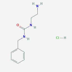 molecular formula C10H16ClN3O B1408602 1-(2-Aminoethyl)-3-benzylurea hydrochloride CAS No. 646536-50-7