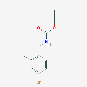 molecular formula C13H18BrNO2 B1408604 tert-Butyl 4-bromo-2-methylbenzylcarbamate CAS No. 1352896-24-2