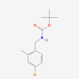 B1408604 tert-Butyl 4-bromo-2-methylbenzylcarbamate CAS No. 1352896-24-2