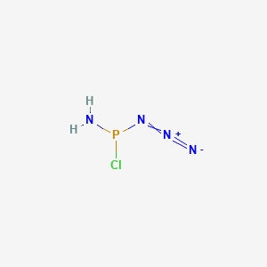 molecular formula ClH2N4P B14086047 Phosphoramidazidous chloride CAS No. 102479-78-7