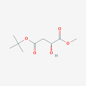 molecular formula C9H16O5 B14086057 4-(tert-butyl) 1-methyl (R)-2-hydroxysuccinate 