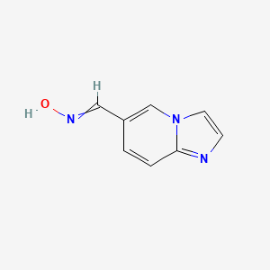 molecular formula C8H7N3O B14086073 N-(imidazo[1,2-a]pyridin-6-ylmethylidene)hydroxylamine 
