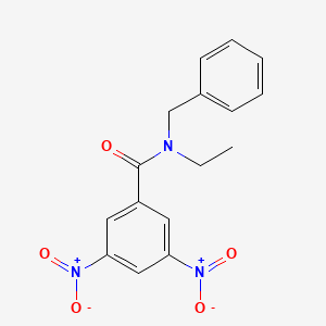 molecular formula C16H15N3O5 B14086108 N-benzyl-N-ethyl-3,5-dinitrobenzamide 